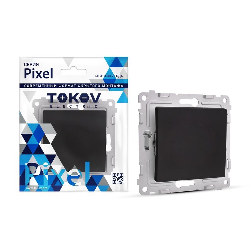 Выключатель 1-кл. СП Pixel 10А IP20 механизм карбон TOKOV ELECTRIC TKE-PX-V1-C14 Выключатель 1-кл. СП Pixel 10А IP20 механизм карбон TOKOV ELECTRIC TKE-PX-V1-C14