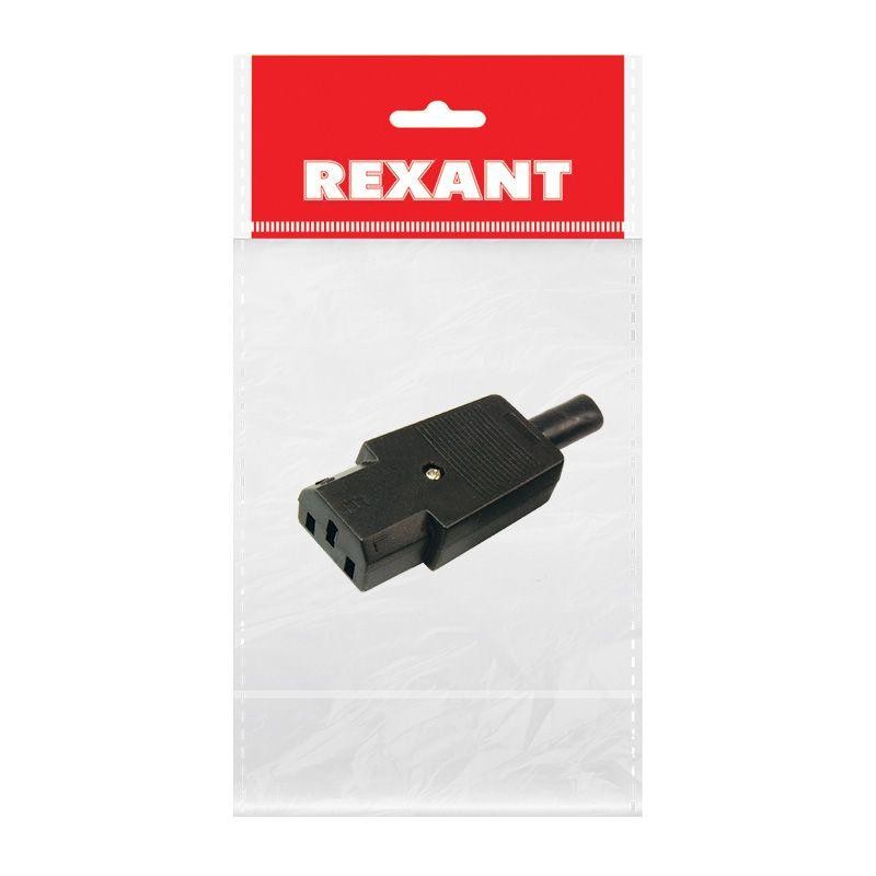 Штекер сетевой на шнур Rexant 11-0004-9 Штекер сетевой на шнур Rexant 11-0004-9