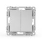 Выключатель 2-кл. СП Pixel 10А IP20 механизм алюм. TOKOV ELECTRIC TKE-PX-V2-C03 Выключатель 2-кл. СП Pixel 10А IP20 механизм алюм. TOKOV ELECTRIC TKE-PX-V2-C03
