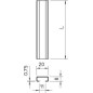 Рейка профильная 2000х20х8 2060 2M FS (дл.2м) OBO 1105124 Рейка профильная 2000х20х8 2060 2M FS (дл.2м) OBO 1105124