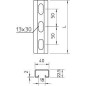 Профиль С-образный 40х22.5 L2000 сталь 2мм CPS 4L 2M FT гор. оцинк. OBO 1121979 Профиль С-образный 40х22.5 L2000 сталь 2мм CPS 4L 2M FT гор. оцинк. OBO 1121979