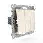 Выключатель 3-кл. СП Pixel 10А IP20 механизм беж. TOKOV ELECTRIC TKE-PX-V3-C02 Выключатель 3-кл. СП Pixel 10А IP20 механизм беж. TOKOV ELECTRIC TKE-PX-V3-C02