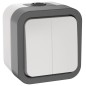 Выключатель 2-кл. ОП TORS 10А IP55 TS205 бел. IEK TS-V20-0-10-55-K41