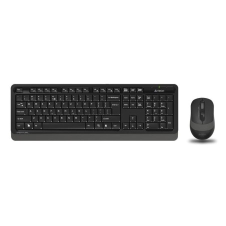 Комплект клавиатура+мышь Fstyler FG1010 клавиатура черн./сер. мышь черн./сер. USB беспроводная Multimedia FG1010 GREY A4TECH 114