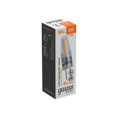 Лампа светодиодная Basic G4 2Вт 3000К 180лм 12В силикон GAUSS 1159712