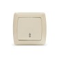 Переключатель проходной 1-кл. СП Маргарита 10А IP20 сл.кость (ivory) UNIVersal М0025-I Переключатель проходной 1-кл. СП Маргарита 10А IP20 сл.кость (ivory) UNIVersal М0025-I