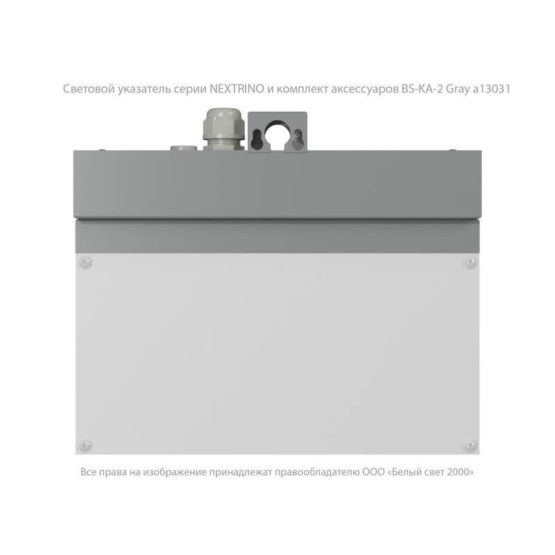 Оповещатель пожарный световой BS-NEXTRINO-10-F1-12 Gray Белый свет a24784