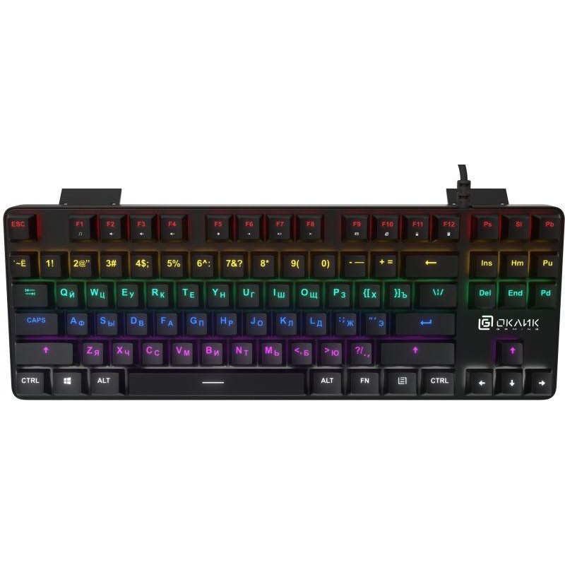 Клавиатура 969G SHOTGUN механич. черн. USB Multimedia for gamer LED 969G ОКЛИК 1176616 Клавиатура 969G SHOTGUN механич. черн. USB Multimedia for gamer LED 969G ОКЛИК 1176616