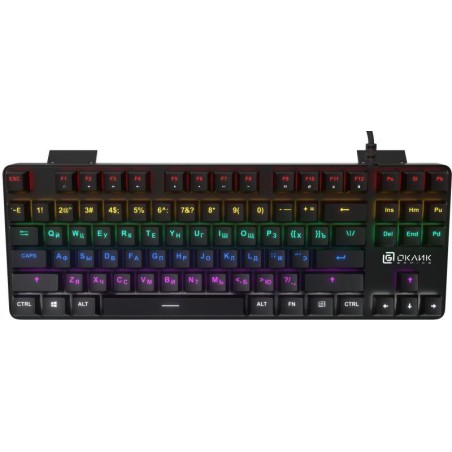 Клавиатура 969G SHOTGUN механич. черн. USB Multimedia for gamer LED 969G ОКЛИК 1176616