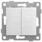Переключатель проходной 2-кл. СП Bravo 10А IP20 250В для двух цепей механизм GUSI С10В8-001 Переключатель проходной 2-кл. СП Bravo 10А IP20 250В для двух цепей механизм GUSI С10В8-001