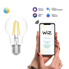 Лампа светодиодная умная Smart Home 6.5Вт A60 грушевидная 2000-6500К E27 806лм измен. цветов. темпер.+ диммир. управление по Wi-