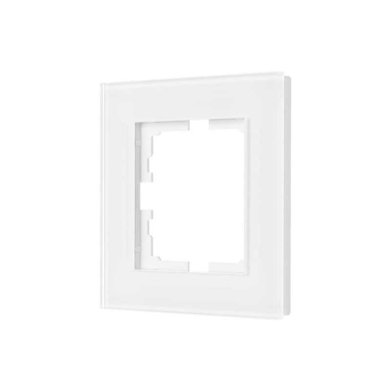 Рамка 1-местн. гориз. VESNA стекло бел. LEZARD 742-5480-146 Рамка 1-местн. гориз. VESNA стекло бел. LEZARD 742-5480-146