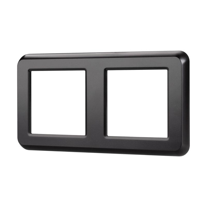 Рамка пластиковая FRM-VERSA-PL-2-BK Arlight 043778 Рамка пластиковая FRM-VERSA-PL-2-BK Arlight 043778