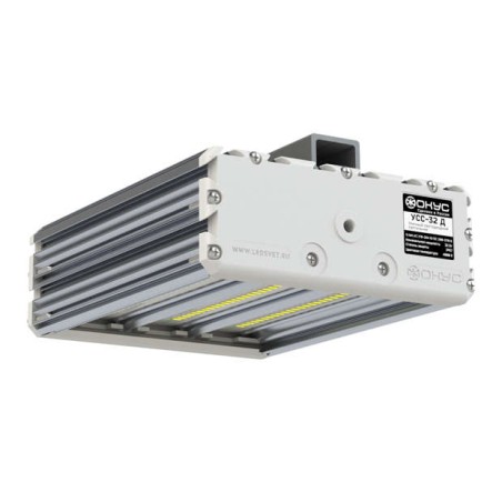 Светильник светодиодный УСС-32 Д 4000К IP67 20-38/20-55В AC/DC накладное крепление матов. ФОКУС USS00-032D3CDF13F04002