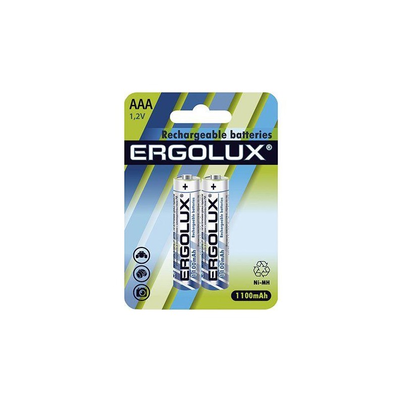 Аккумулятор AAA/HR03 1.2В 1100мА.ч Ni-MH NHAAA1100BL2 BL-2 металлик (блист.2шт) Ergolux 12446 Аккумулятор AAA/HR03 1.2В 1100мА.ч Ni-MH NHAAA1100BL2 BL-2 металлик (блист.2шт) Ergolux 12446