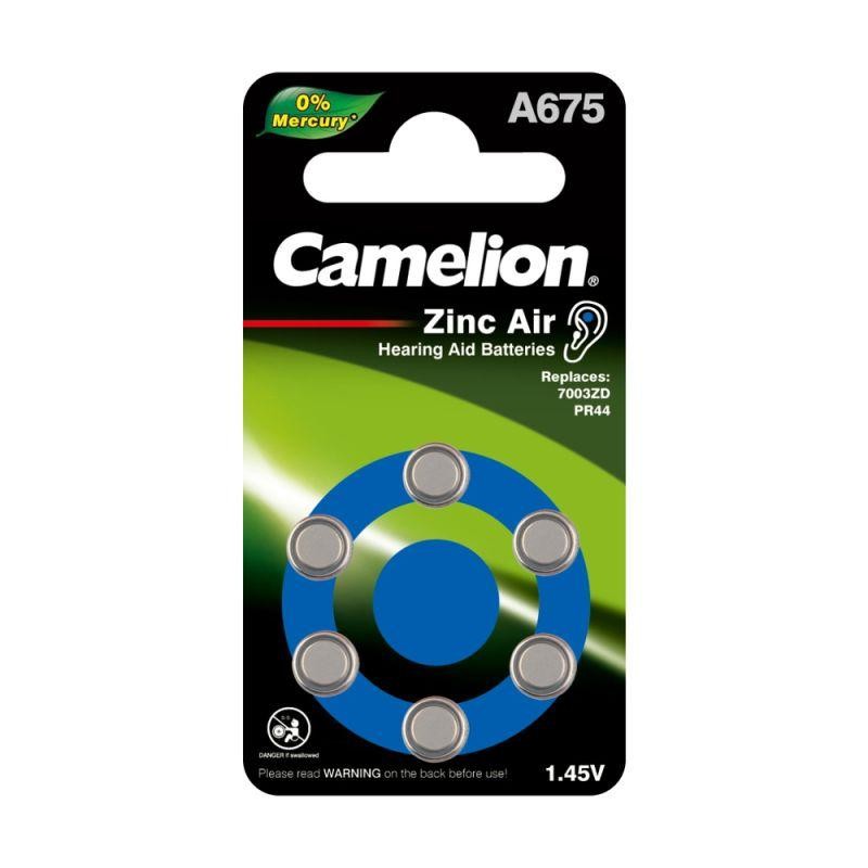Элемент питания ZA675 Mercury Free A675-BP6 (0%Hg) 1.4В 620мА.ч для слуховых аппаратов BL-6 (блист.6шт) Camelion 12826 Элемент питания ZA675 Mercury Free A675-BP6 (0%Hg) 1.4В 620мА.ч для слуховых аппаратов BL-6 (блист.6шт) Camelion 12826