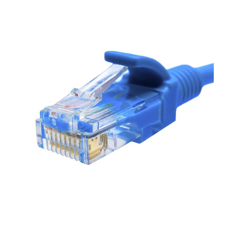 Патч-корд UTP 5e 4х2 26AWG (7х0.16мм) Cu LSZH 3м син. SUPRLAN 10-0149