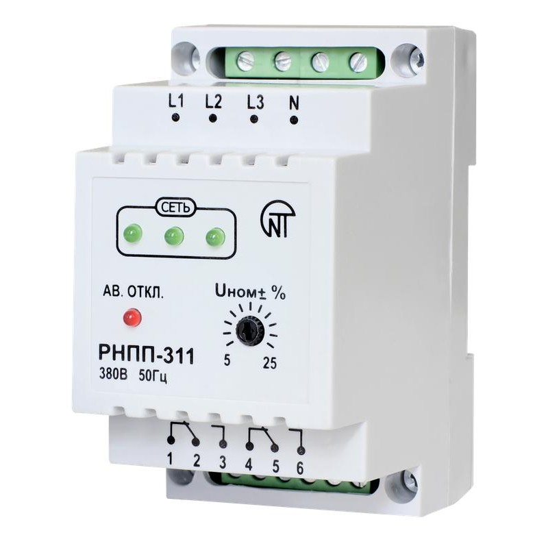 Реле напряжения РНПП-311 3ф НовАтек-Электро 3425600311 Реле напряжения РНПП-311 3ф НовАтек-Электро 3425600311