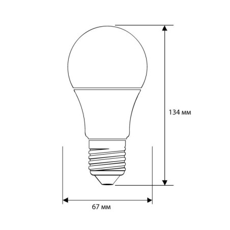 Лампа светодиодная LED-A65-20W-E27-6K 20Вт грушевидная 6500К холод. бел. E27 207-253В ЛОН Ergolux 13184