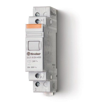 Контактор модульный 1NO 20А AgSnO2 120В AC 17.5мм IP20 опции: нет FINDER 222181204000