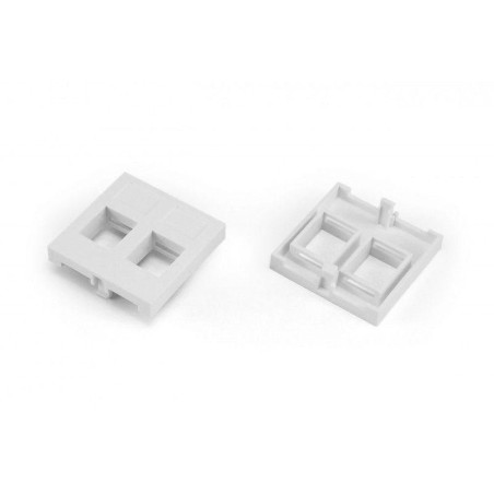 Вставка SIP2-2N-M45-45 45х45 (аналог Mosaic) для 2х модулей формата Keystone Jack ROHS бел. Hyperline 247229