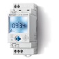 Реле времени цифровое недельное 16А 24В AC/DC 1CO NFC 35мм IP20 монтаж на рейку 35мм FINDER 126100240000