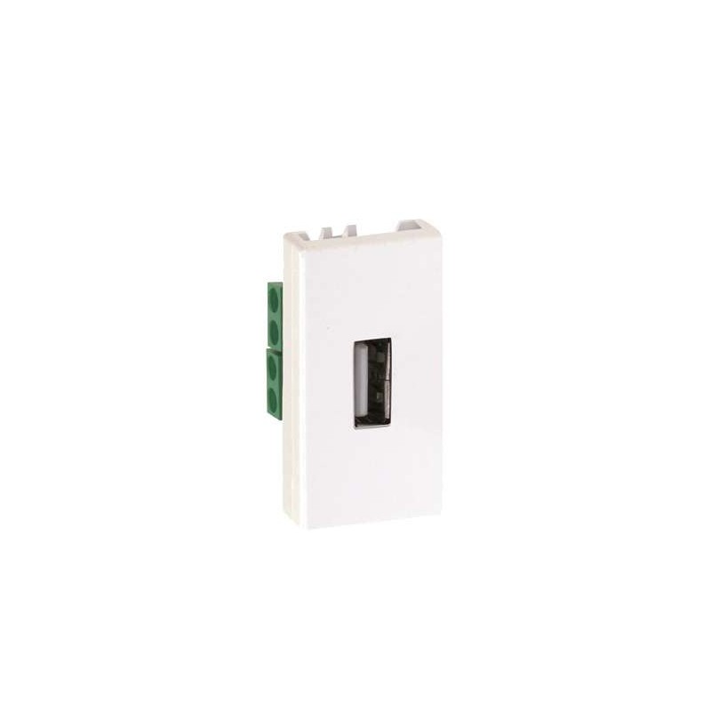 Розетка USB Simon 27 тип A 2.0 узкий модуль винты механизм сл. кость Simon 2701090-031 Розетка USB Simon 27 тип A 2.0 узкий модуль винты механизм сл. кость Simon 2701090-031