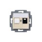 Розетка компьютерная Levit RJ45 кат.5E с заглушкой сл. кость ABB 2CHH295117A6017 Розетка компьютерная Levit RJ45 кат.5E с заглушкой сл. кость ABB 2CHH295117A6017