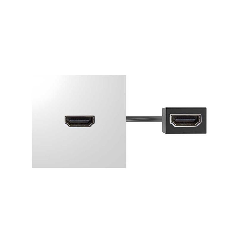 Модуль с адаптером проходной HDMI мама/мама бел. Simon 400 40001194-030 Модуль с адаптером проходной HDMI мама/мама бел. Simon 400 40001194-030