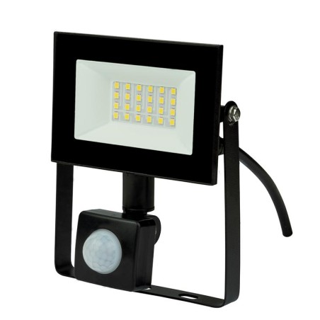 Прожектор светодиодный ULF-F62-30W/6500K SENSOR IP54 200-240В BLACK с датчиком движения и освещенности 6500К черн.Uniel UL-00007