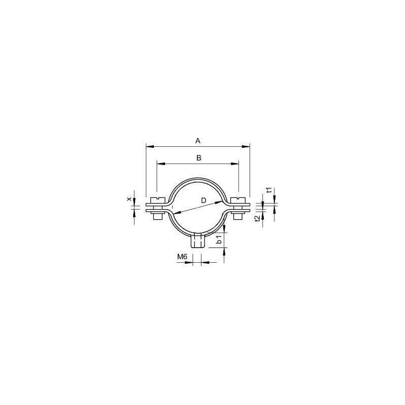 Скоба крепежная дистанционная d20-22мм 732 22 V4A OBO 1360662