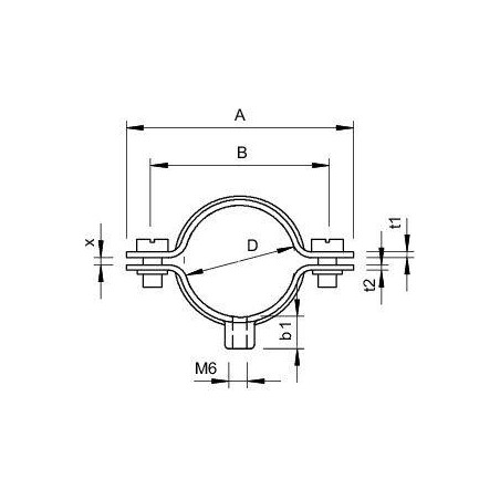 Скоба крепежная дистанционная d20-22мм 732 22 V4A OBO 1360662