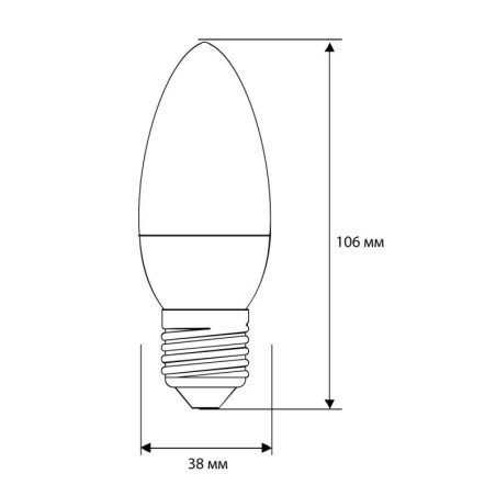 Лампа светодиодная LED-C35-11W-E27-4K 11Вт свеча 4500К бел. E27 180-240В Ergolux 13622