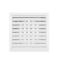 Решетка вентиляционная регулируемая 150х150 с фланцем D100 ERA 1515RRP10F