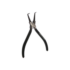 Щипцы загнутые 90° для стопорных колец с ПВХ рукоятками, сжим, 180 мм, 12-65 мм