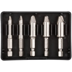 Набор экстракторов для болтов и шпилек усиленные HSS сталь 5шт КУРС 36454