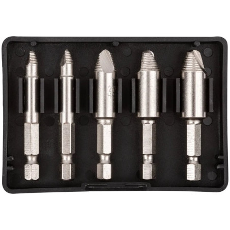 Набор экстракторов для болтов и шпилек усиленные HSS сталь 5шт КУРС 36454