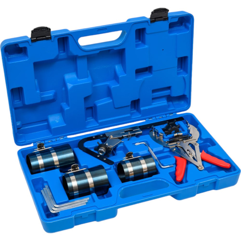 Набор инструментов для замены поршневых колец в кейсе ЭВРИКА 12 предметов ER-86618 Набор инструментов для замены поршневых колец в кейсе ЭВРИКА 12 предметов ER-86618