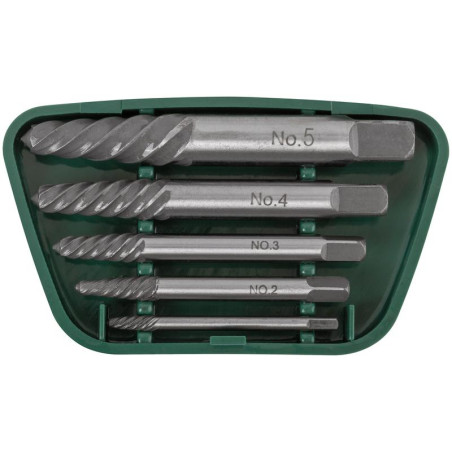 Набор экстракторов для шурупов усиленные (уп.5шт) FIT 36436