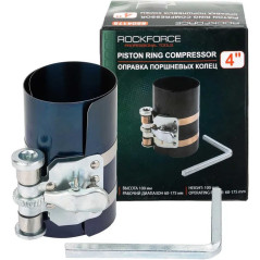 Оправка поршневых колец 4 высота 100мм,рабочий диапазон 60-175мм ROCKFORCE RF-6204175(26451)