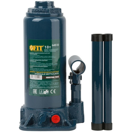 Домкрат гидравлический бутылочный 10т FIT 64510