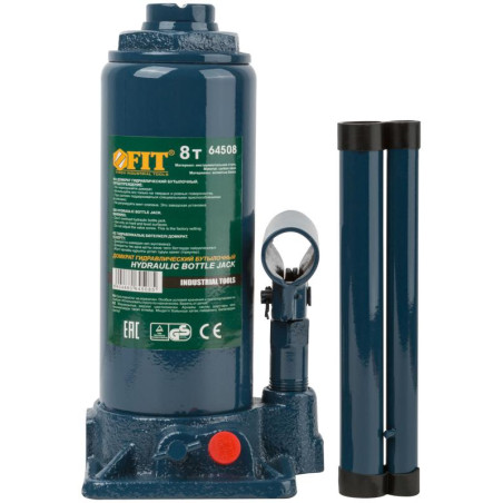 Домкрат гидравлический бутылочный 8т FIT 64508