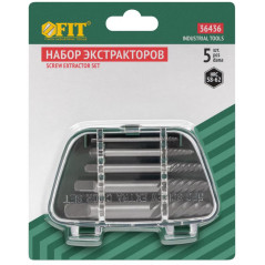 Набор экстракторов для шурупов усиленные (уп.5шт) FIT 36436