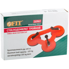 Стеклодомкрат пластиковый тройной гузоподъемность 105кг FIT 16962