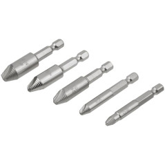 Экстракторы для болтов и шпилек усиленные HSS сталь профи 5шт FIT 36437