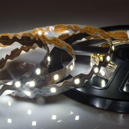 Лента светодиодная12 В 6мм S-образная плата IP23 SMD 2835 60 LED/m бел. (6000 К) (уп.5м) Lamper 141-525