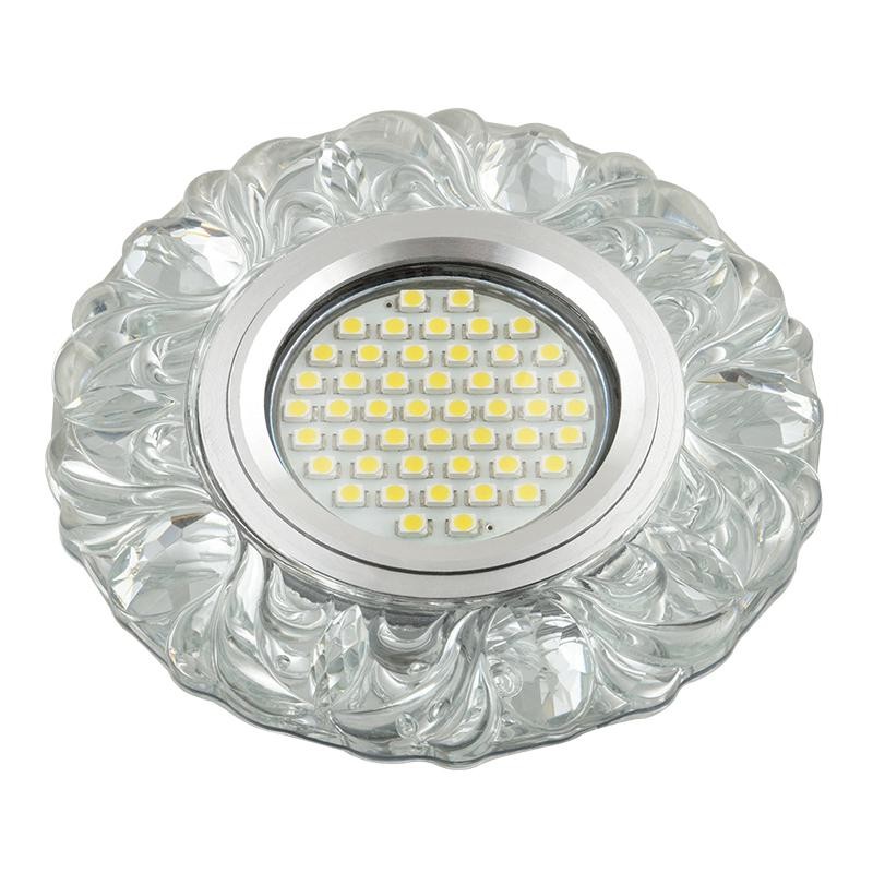 Светильник DLS-L136 GU5.3 GLASSY/CLEAR GU5.3 встраив. доп. светодиод. подсветка 3Вт без лампы стекло Fametto UL-00003862 Светильник DLS-L136 GU5.3 GLASSY/CLEAR GU5.3 встраив. доп. светодиод. подсветка 3Вт без лампы стекло Fametto UL-00003862