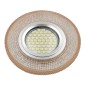 Светильник DLS-L142 GU5.3 GLASSY/LIGHT TEA GU5.3 встраив. доп. светодиод. подсветка 3Вт без лампы стекло Fametto UL-00003881 Светильник DLS-L142 GU5.3 GLASSY/LIGHT TEA GU5.3 встраив. доп. светодиод. подсветка 3Вт без лампы стекло Fametto UL-00003881
