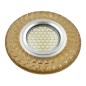 Светильник DLS-L144 GU5.3 GLASSY/GOLD GU5.3 встраив. доп. светодиод. подсветка 3Вт без лампы стекло Fametto UL-00003888