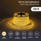 Лента светодиодная SMD2835 7.5x20мм 276LED/м 220В IP67 тепл. бел. (уп.50м) Neon-Night 142-204
